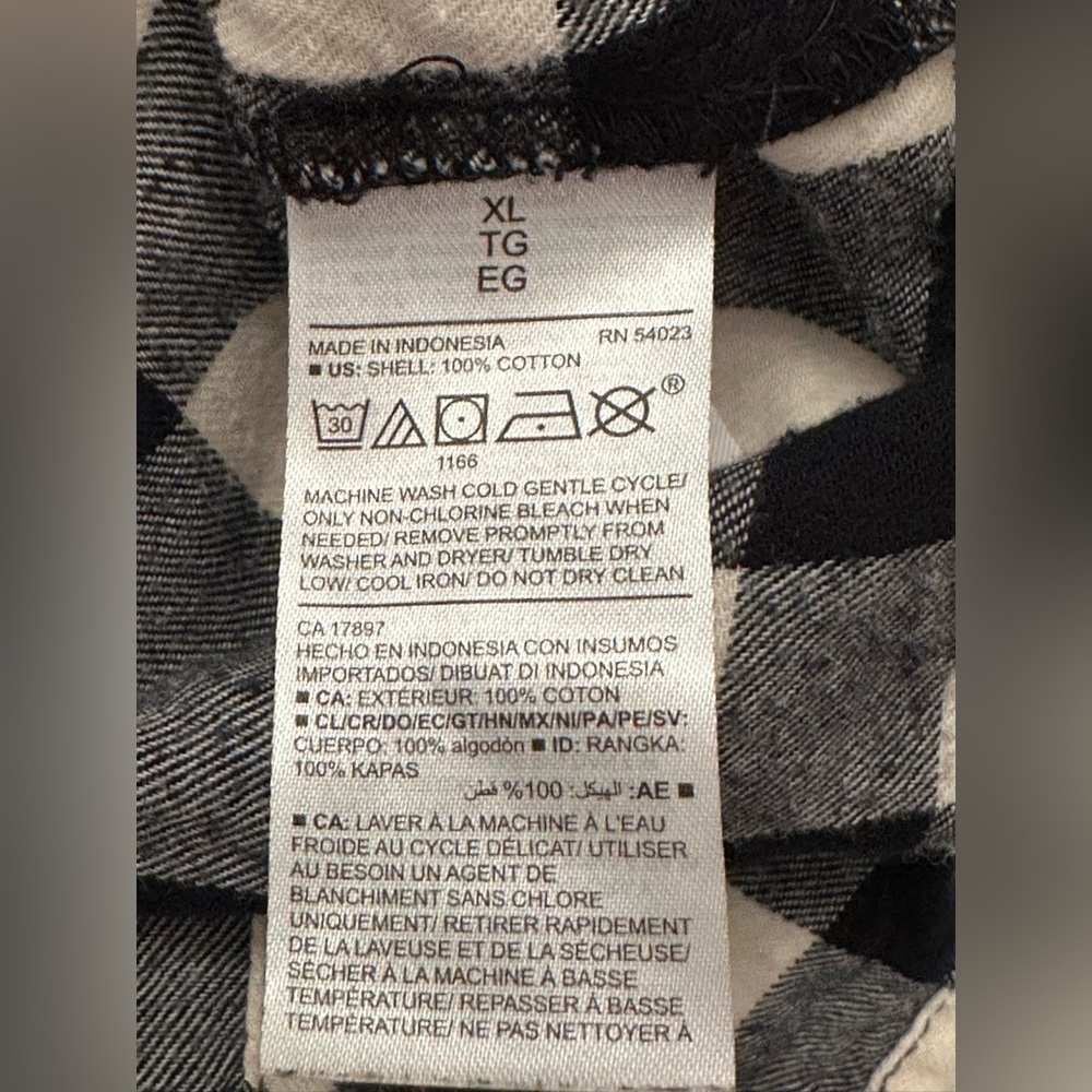 Old Navy Women’s Tunic Button Down Long Sleeve Plaid Shirt Size XL - Picture 7 of 11